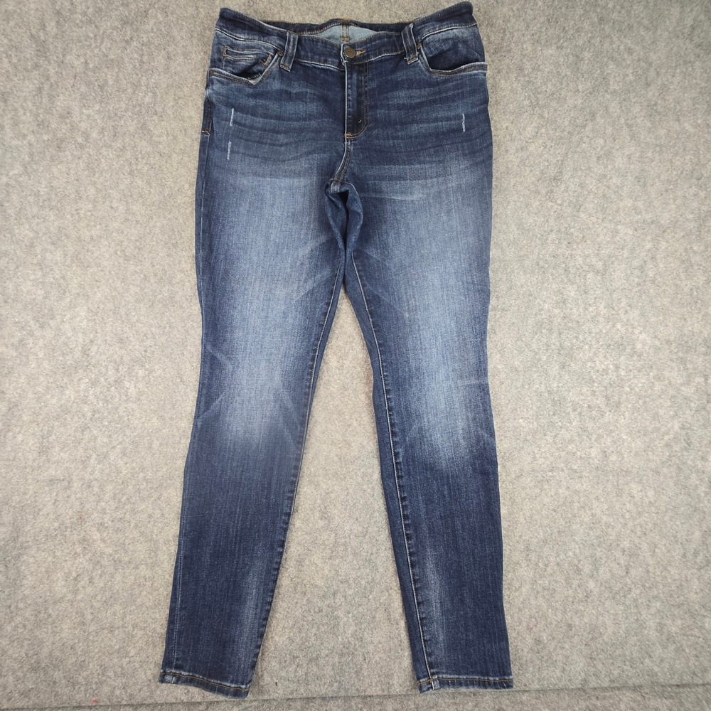 Kut from the Kloth Toothpick Skinny Women 14 Blue Slim Fit Stretch Jeans